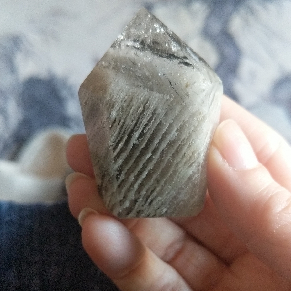 Thousand Layer Quartz With Tourmaline